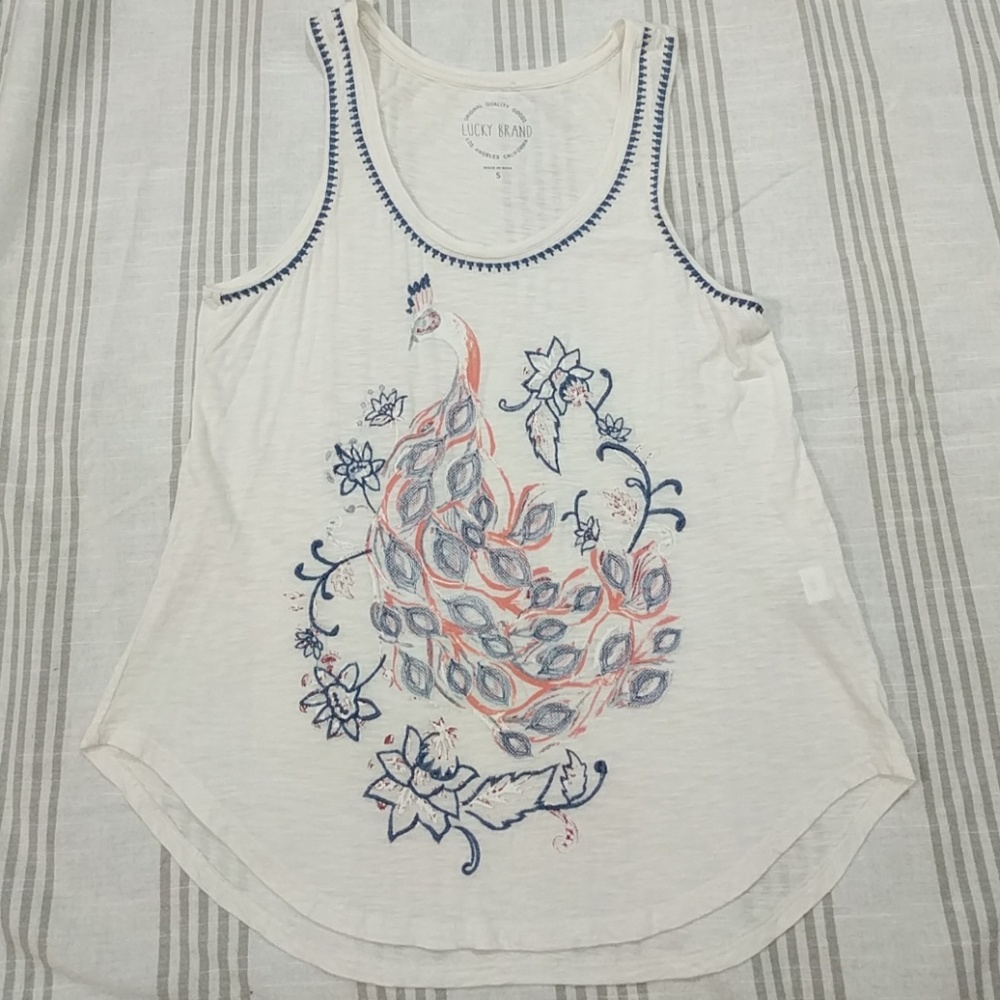 Lucky Brand Peacock Tank